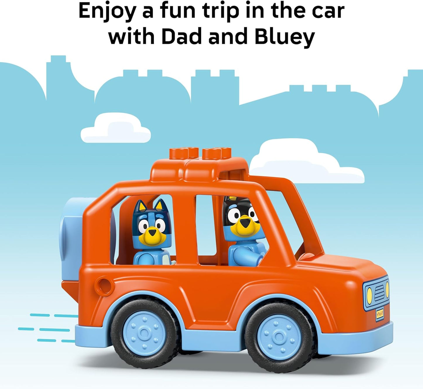 LEGO DUPLO Bluey Ice Cream Trip with Bluey - Toddler Toy for Kids, Boys, and Girls Ages 2+ - Includes Bluey Figure and Ice Cream Toy Stand - Sensory Toy for Pretend Play - Preschool Gift Idea