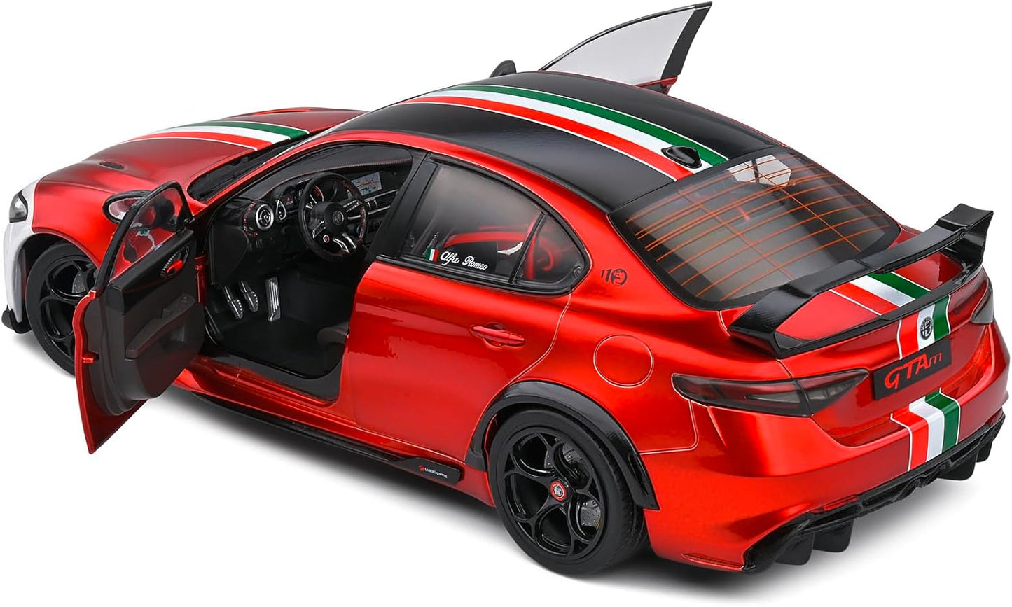 SOLIDO 1:18 - ALFA-Romeo Giulia GTA-M Tricolore Mugello - 2022
