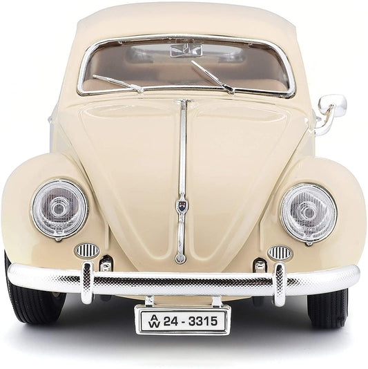 Bburago - 1/18 Scale Model Compatible with Volkswagen Kafer Beetle 1955