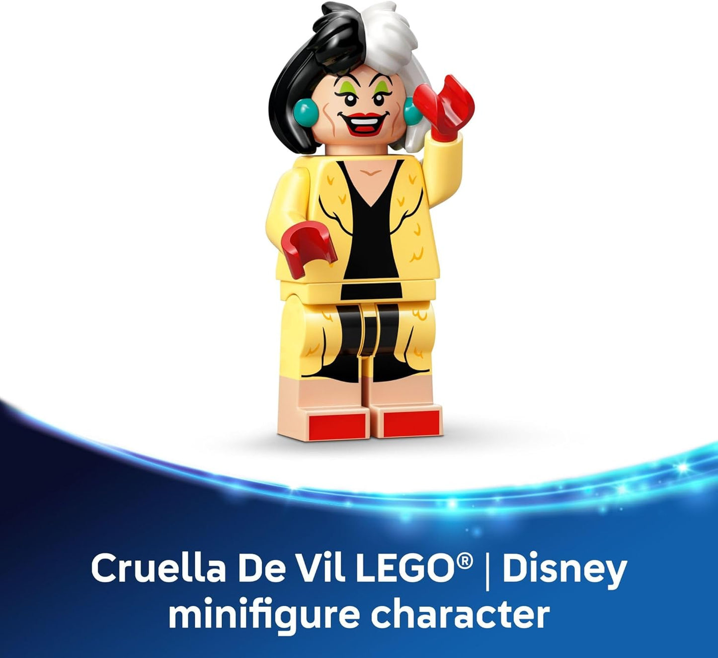 LEGO Disney Cruella De Vil’s Car Building Toy - 101 Dalmations Pretend Play Vehicle Building Set