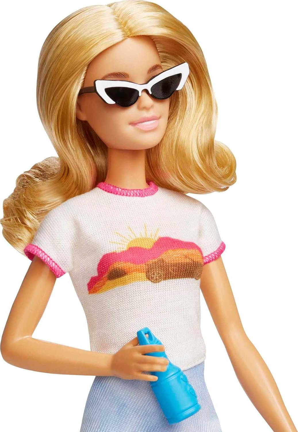 Barbie Doll and Accessories, “Malibu” Travel Set with Puppy and 10+ Pieces Including Working Suitcase HJY18
