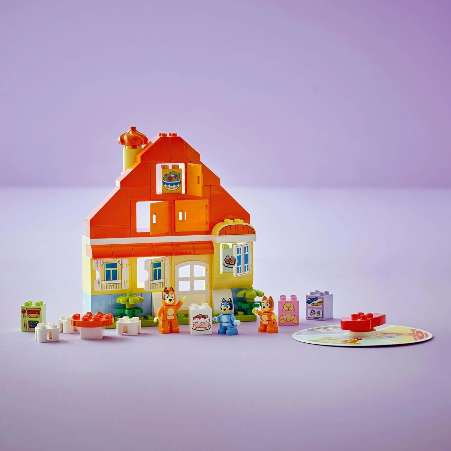 LEGO DUPLO Bluey: Bluey’s Family House with Memory Game Interactive Toy 10459 Building Toy