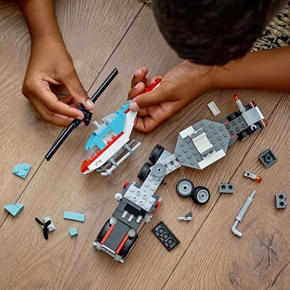LEGO Creator Flatbed Truck with Helicopter Vehicle 31146