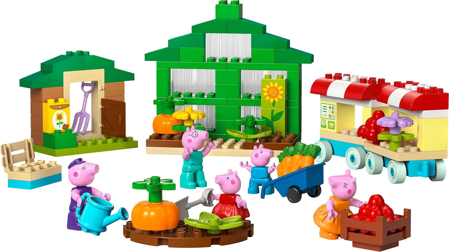 LEGO DUPLO Peppa Pig Grandpa Pig’s Garden and Greenhouse Building Set 10461 Building Blocks Toys