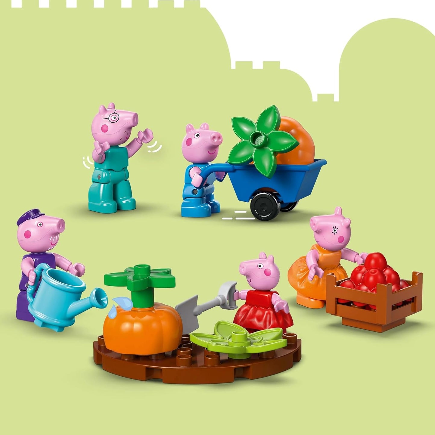 LEGO DUPLO Peppa Pig Grandpa Pig’s Garden and Greenhouse Building Set 10461 Building Blocks Toys