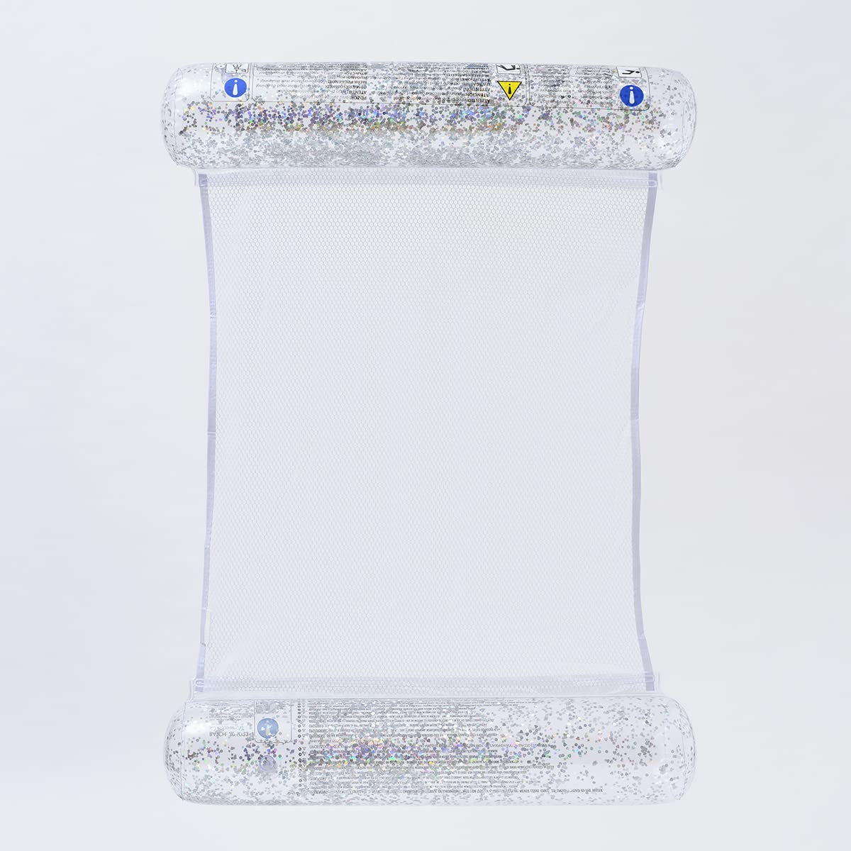 SUNNYLiFE Transparent Inflatable Bolster Hammock Float Glitter