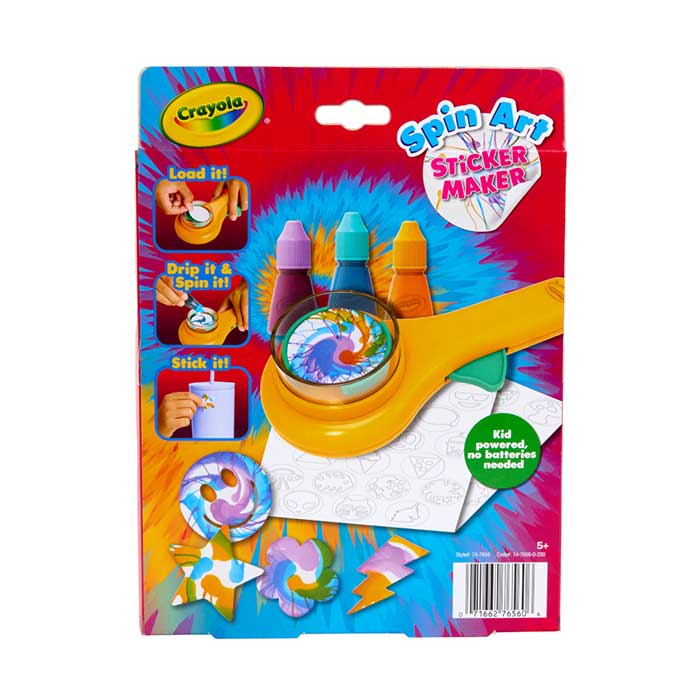 Spin Art Sticker Maker