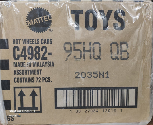 Hot Wheels 2025 Factory-Sealed Case Q B   – 72 Die-Cast Cars by Mattel (Brand New Box)