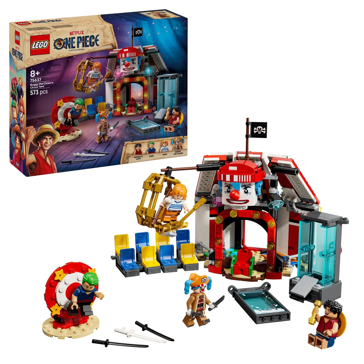 ONE PIECE Buggy the Clown’s Circus Tent 75637 Building Kit