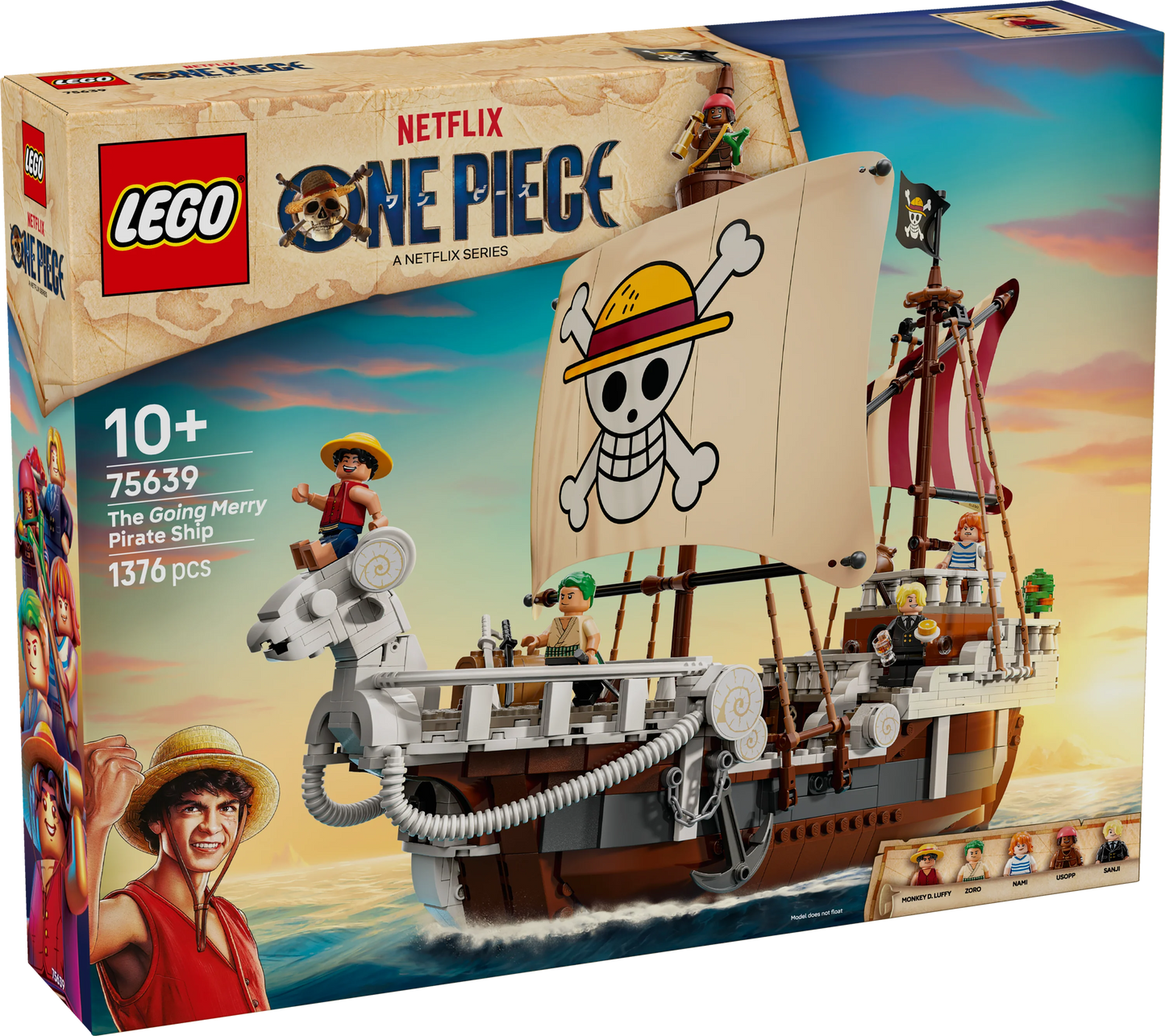 ONE PIECE The Going Merry Pirate Ship, Boat Set 75639 Building Kit
