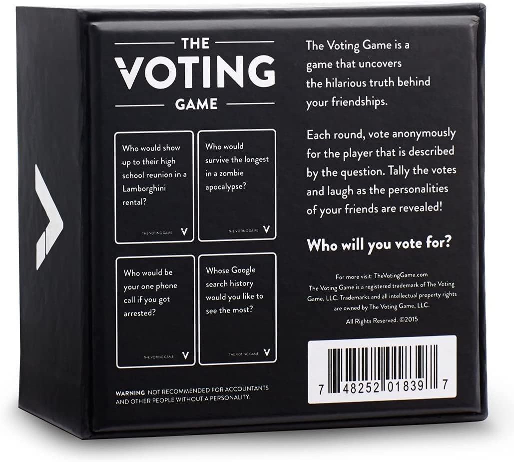 The Voting Game Card Game: The Game About Your Friends