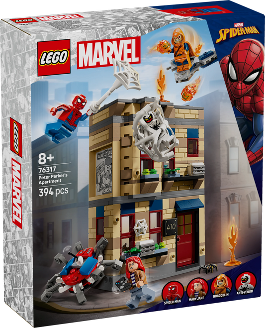 Marvel Peter Parker’s Apartment Super Hero Battle 76317 Building Kit