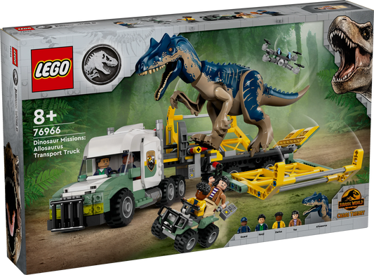 Jurassic World Dinosaur Missions: Allosaurus Transport Truck 76966 Building Kit