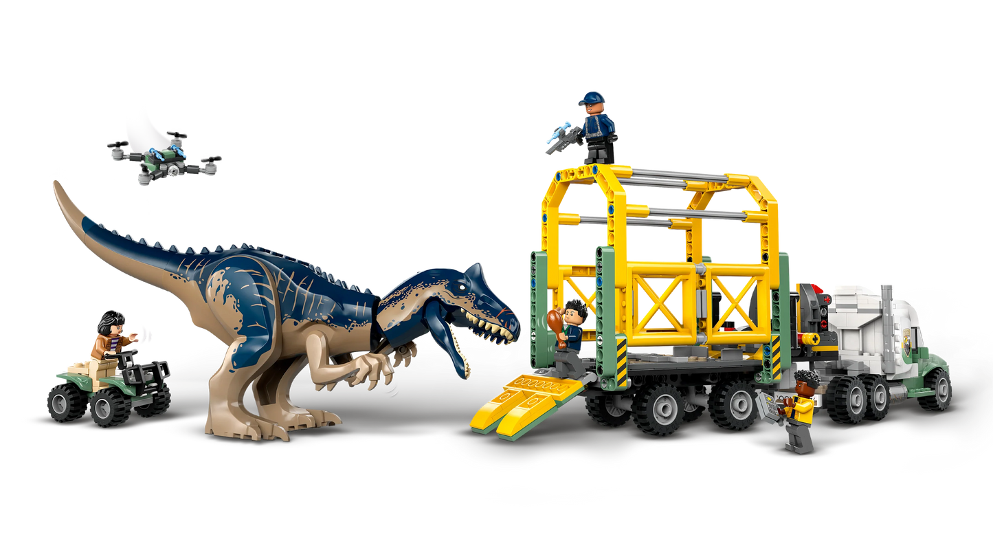Jurassic World Dinosaur Missions: Allosaurus Transport Truck 76966 Building Kit