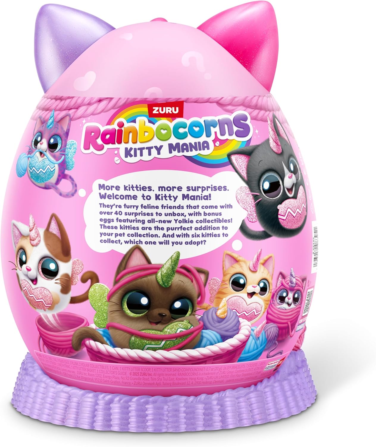 Rainbocorns - Eggszania Kitty Mania , 40+ Surprises