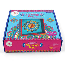 Kalakaram Make Your Own Mandala Art Beverage Tray DIY Activity Box, for Kids 12+ Year, Craft Educational Kit for Kids, Creativity Kit for Girls/Boys, Gift for Boys and Girls, Traditional Painting Kit
