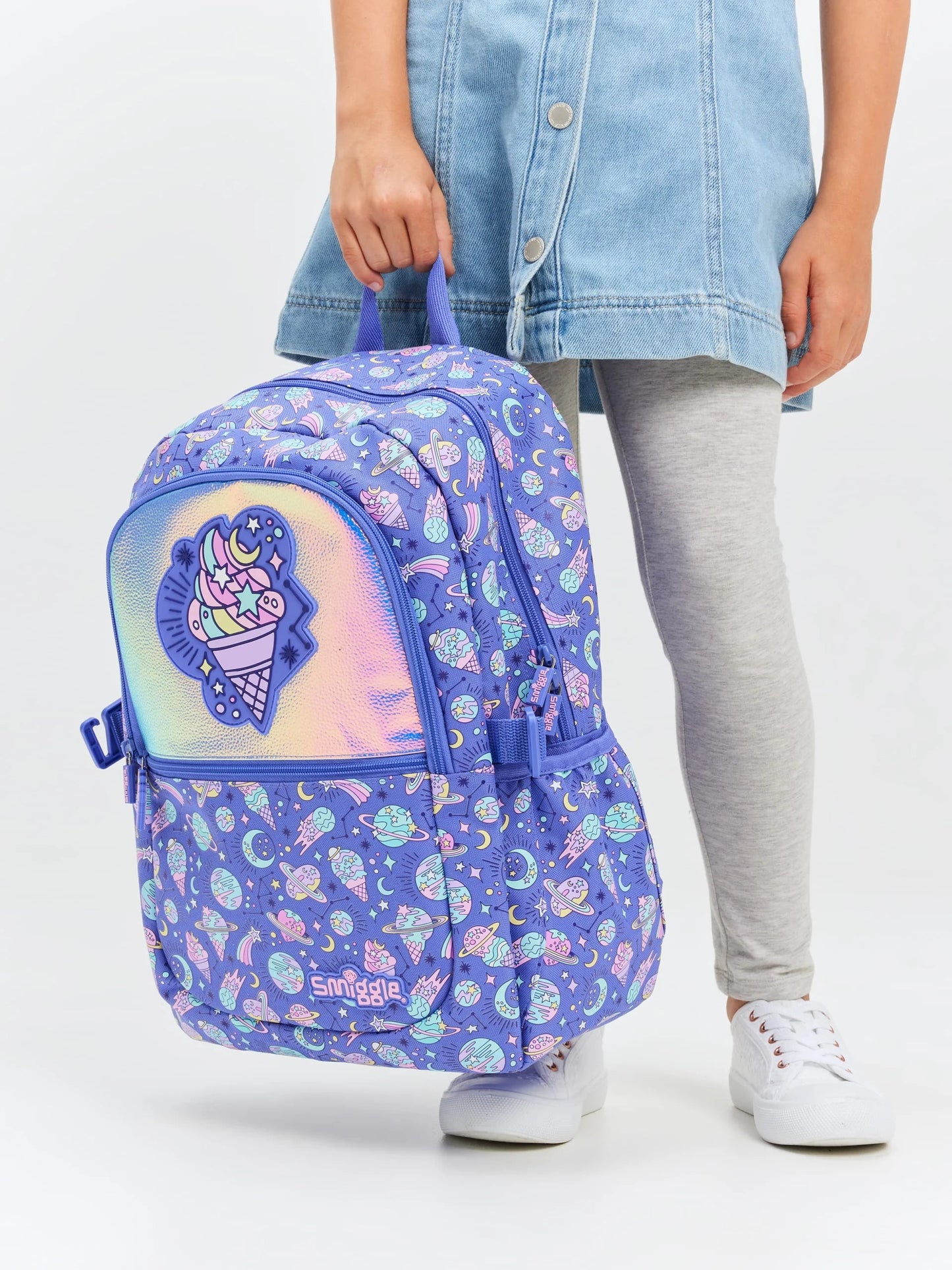 Smiggle Classic Kids Backpack - Blue Ice cream