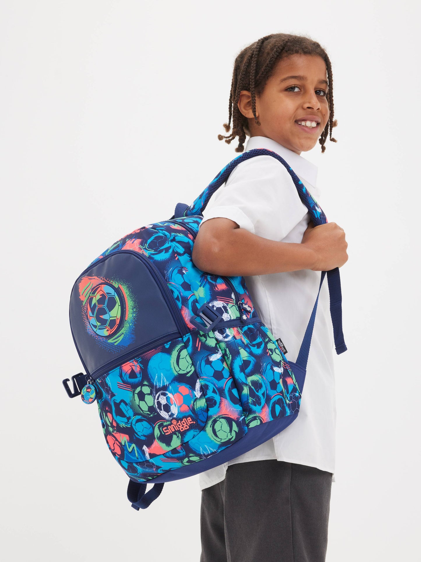 Smiggle Classic Kids Backpack - Soccer Edition