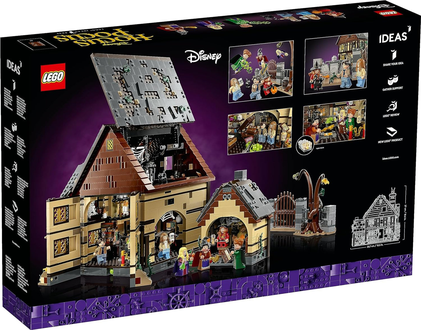 LEGO Ideas Disney Hocus Pocus: The Sanderson Sisters' Cottage 21341 (2,316 Pieces)
