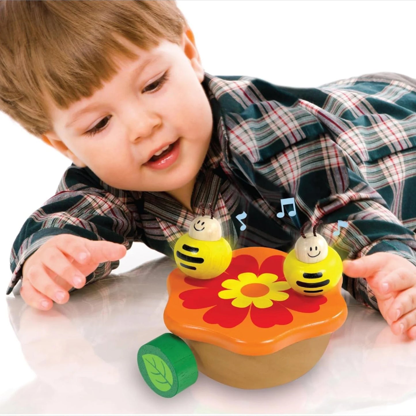 Dancing Bee Musical Wooden Toy – Soothing Melodies for a Peaceful Playtime