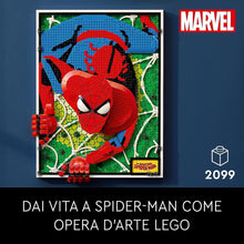 Lego 31209 Art The Amazing Spider-Man 3D Wall Art Set, Build-Up Poster, Superhero Home Decoration, Manual Activity, Comic Book Gift for Teens and Adults