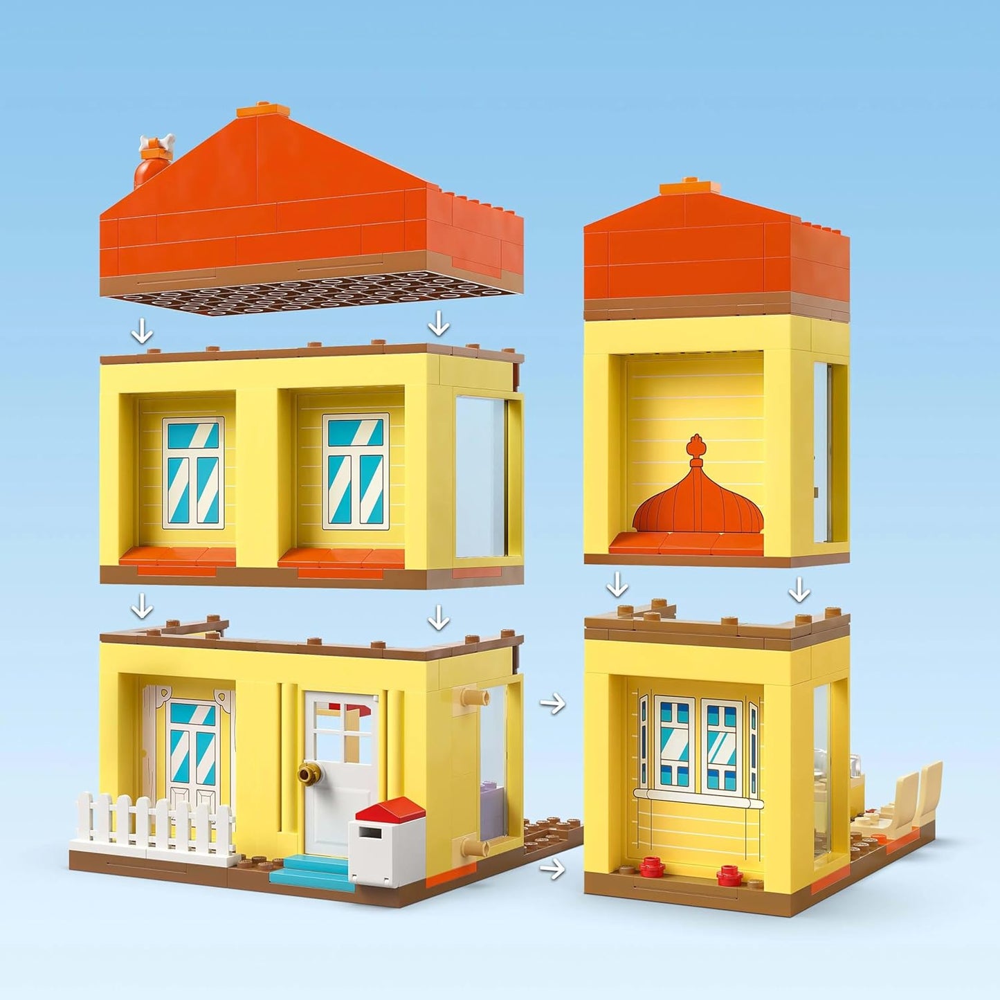 LEGO Bluey: Bluey’s Family House Playset, Home-11203 Building Kit