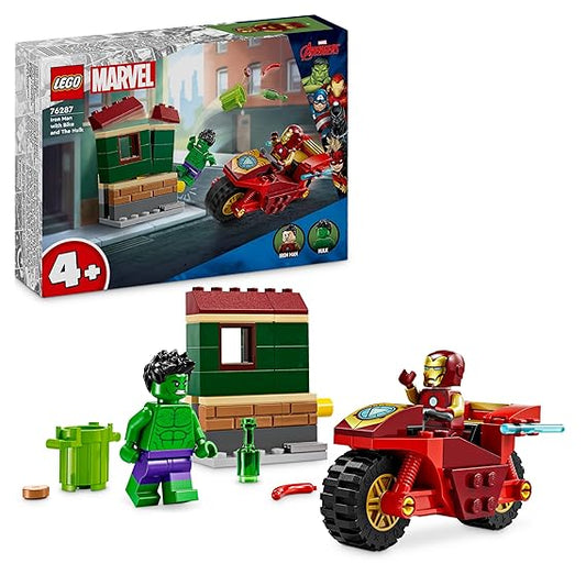 LEGO Marvel Iron Man with Bike and The Hulk  76287