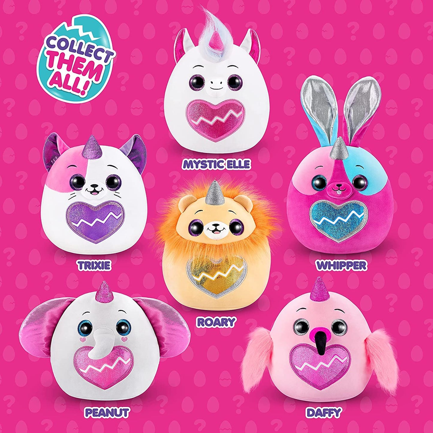 Rainbocorns Eggzania Surprise Mania, Surprise Eggs, 5 Mini Eggs, Stickers, DIY Jewelry, Slime)