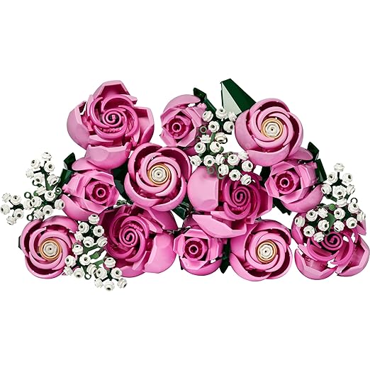 LEGO Botanicals Bouquet of Pink Roses, Decorative Flowers 10374