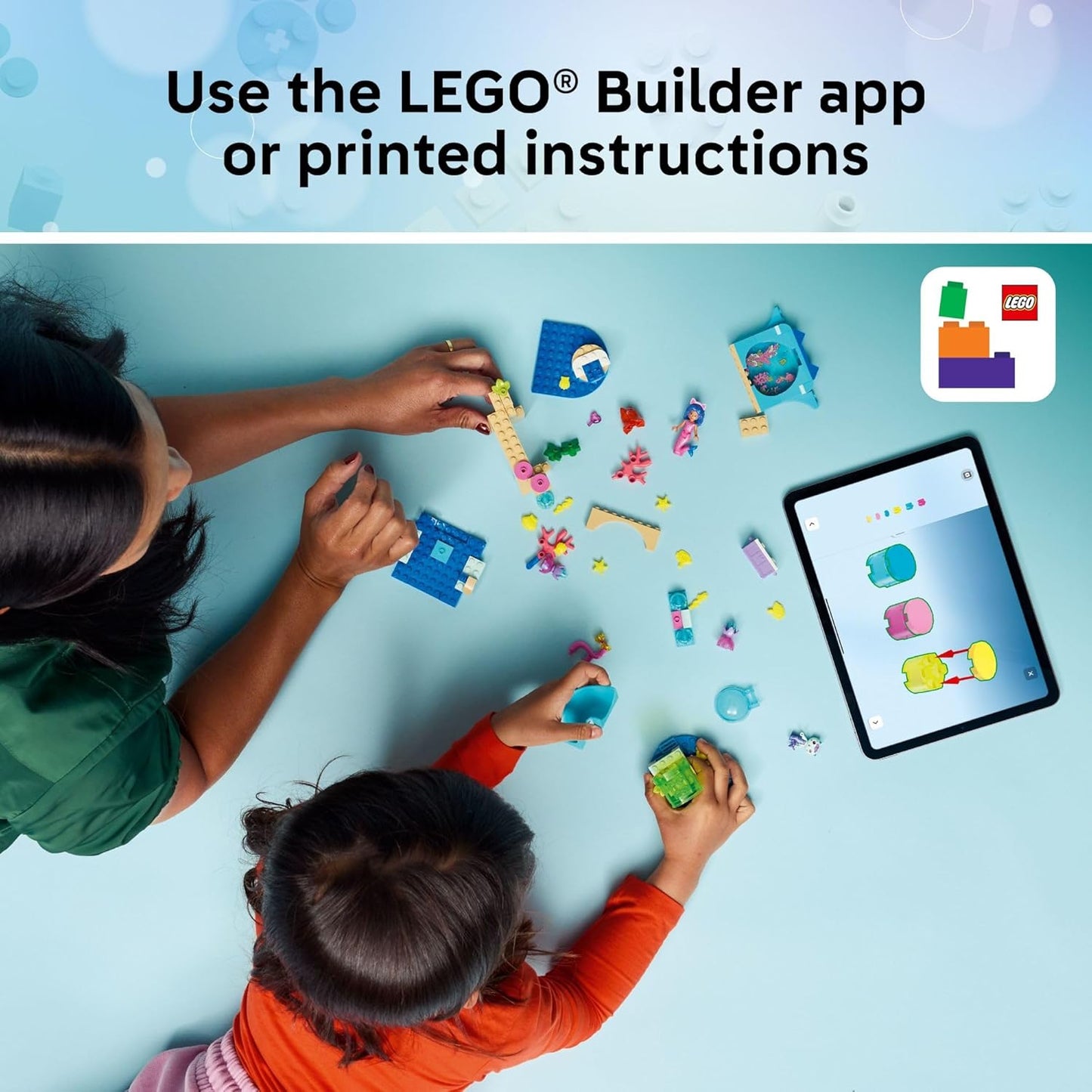LEGO Gabby’s Dollhouse Mermaid Gabby’s Aquarium Adventure Building Blocks