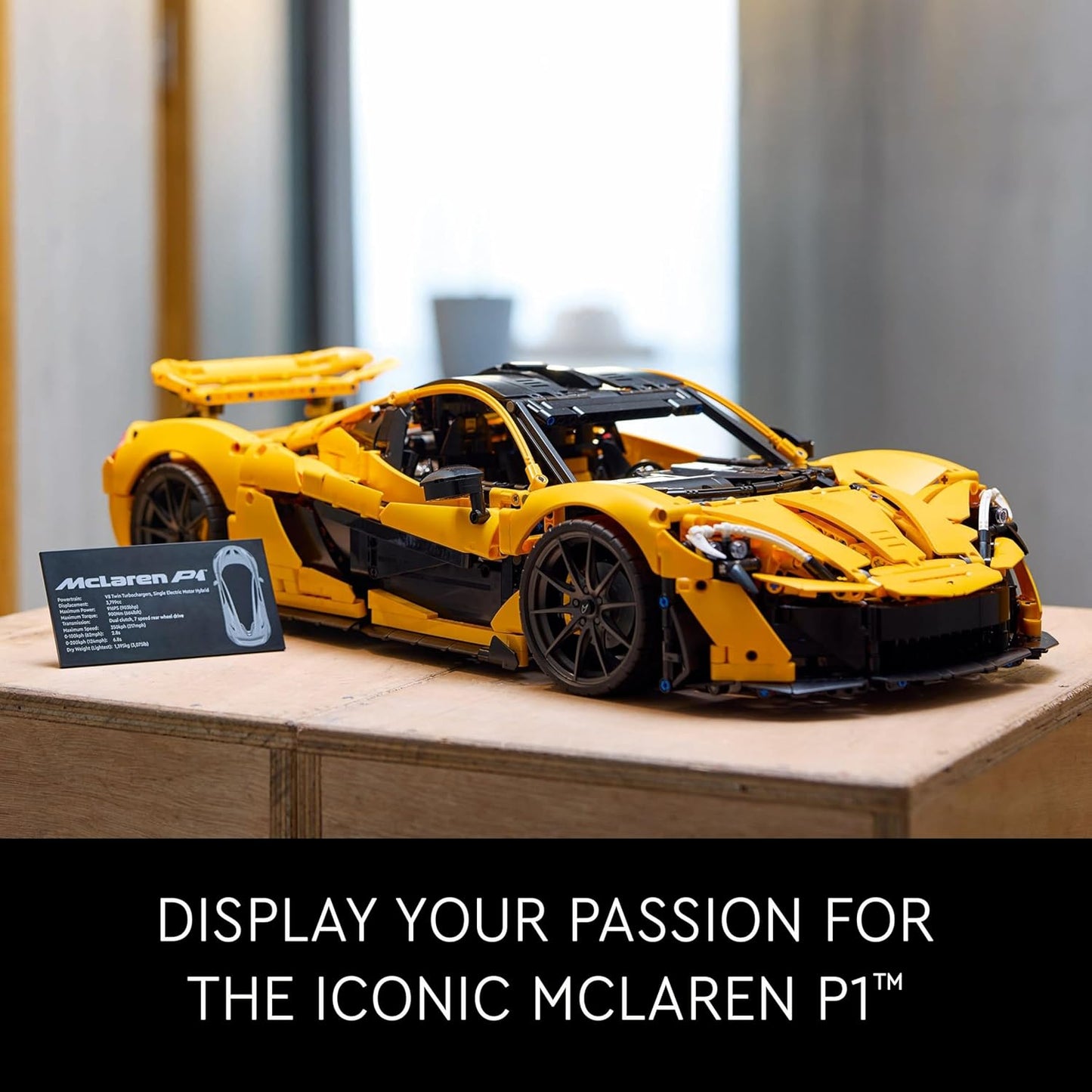 LEGO Technic McLaren P1 Hypercar Set for Adults 42172 Building Blocks for 18+ Gift