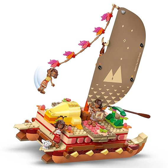 LEGO ǀ Disney Moana’s Adventure Canoe Fantasy Toy Model Kit 43270