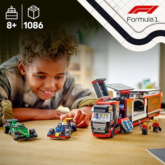 LLEG F1 Truck with RB20 & AMR24 F1 Cars 60445