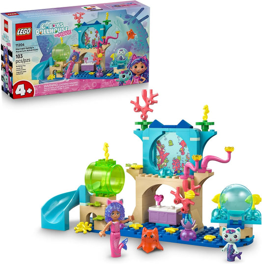 LEGO Gabby’s Dollhouse Mermaid Gabby’s Aquarium Adventure Building Blocks