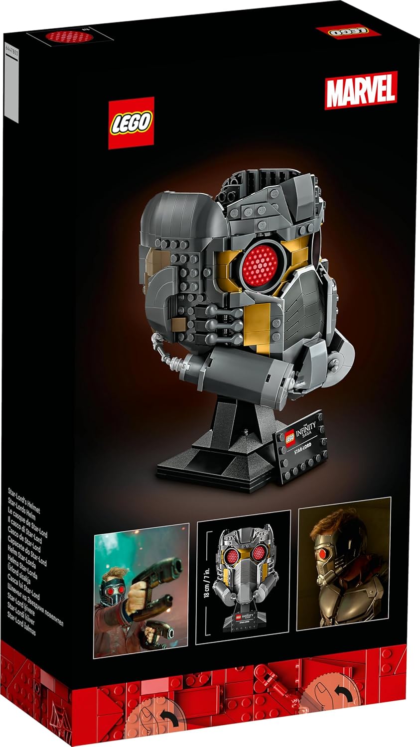 LEGO Marvel Star-Lord’s Helmet 76251 Building Kit (602 Pieces)