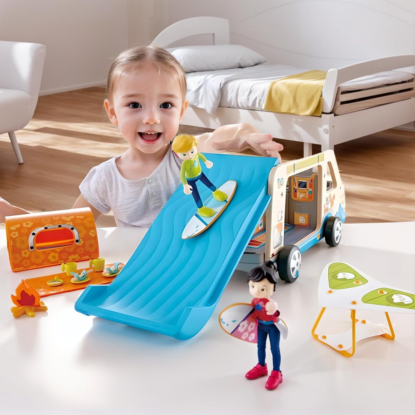 Hape Adventure Van Toy Set