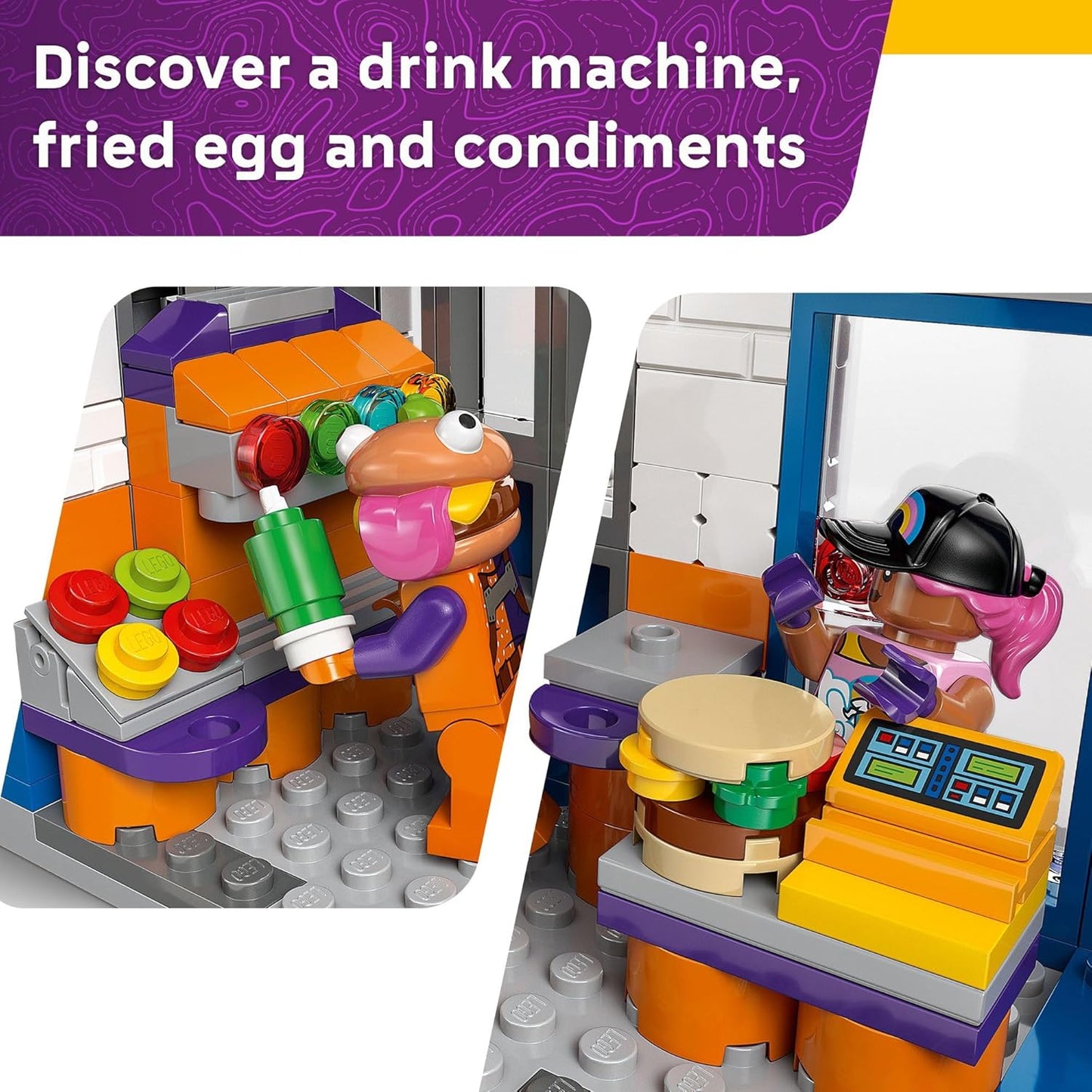 LEGO Fortnite Durrr Burger Restaurant Kids Toy - Video Game Building Set