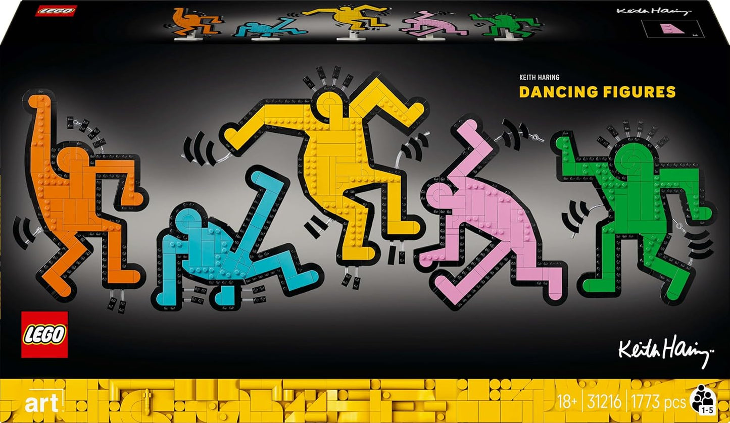 LEGO Art Keith Haring – Dancing Figures Living Room Decor 31216 Building Blocks