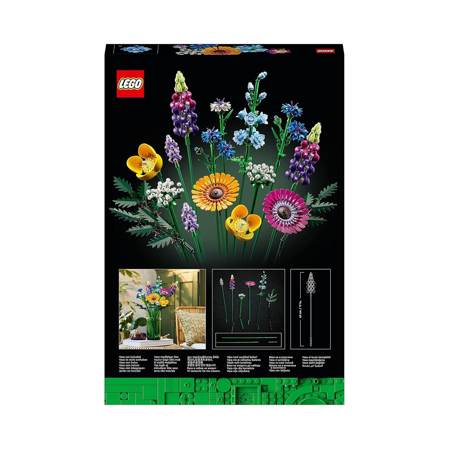 LEGO Botanicals Wildflower Bouquet 10313 Building Set for Adults; A Wildflower Gift and an Immersive Project for Adults