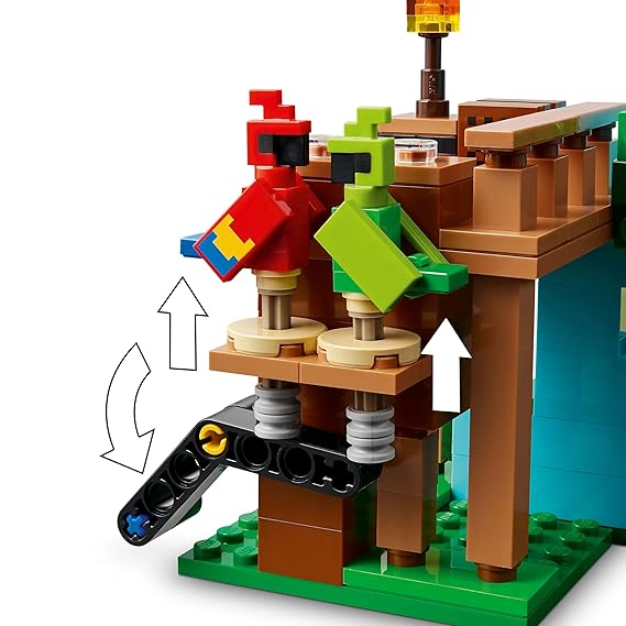 LEGO Minecraft The Parrot Houses, Buildable Video-Game Set 21282