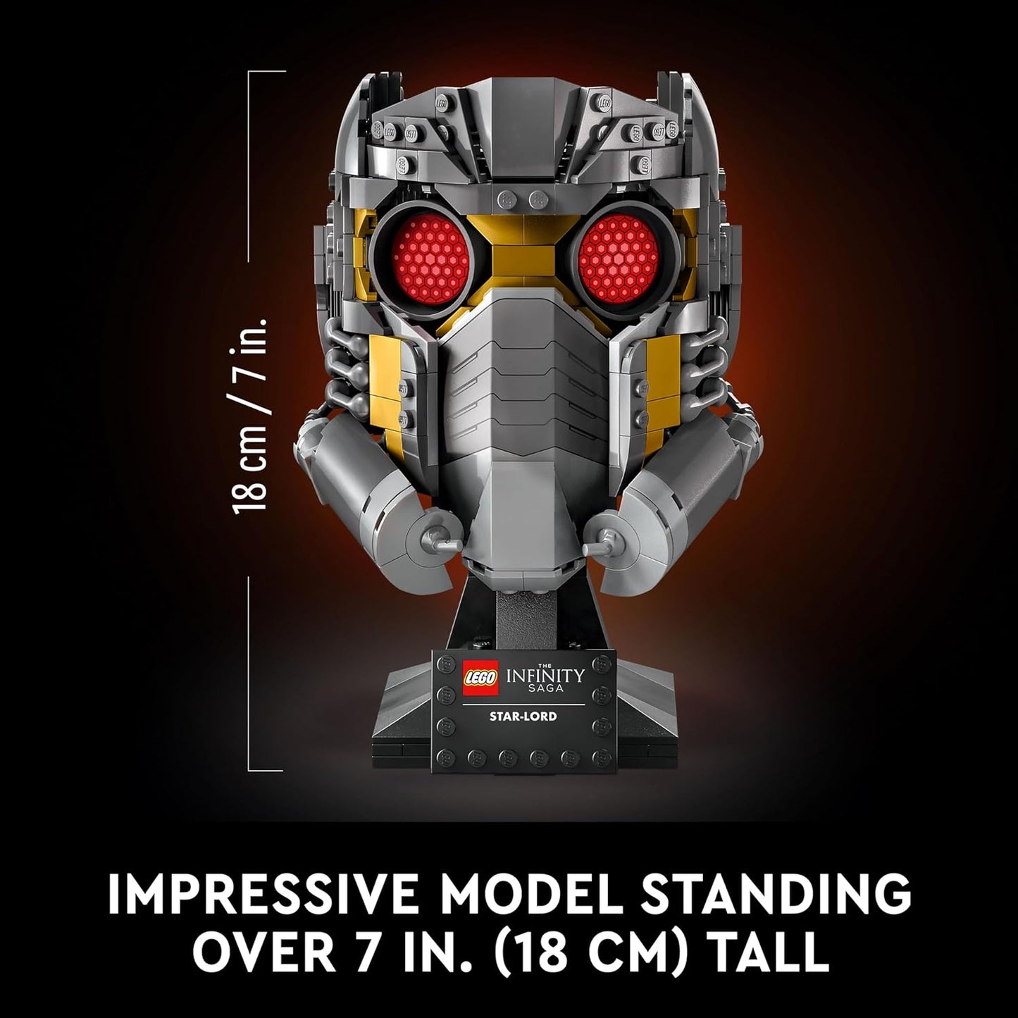 LEGO Marvel Star-Lord’s Helmet 76251 Building Kit (602 Pieces)