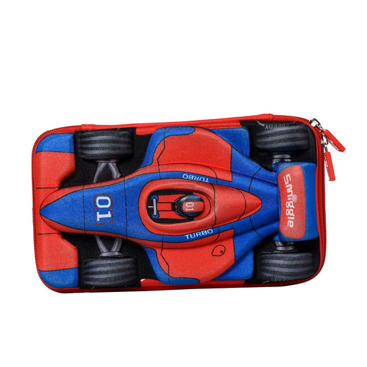 SMIGGLE Hardtop Pencil case/Pouch for Kids (Racing CAR)