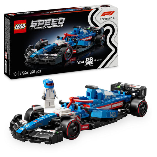 LEGO Speed Champions Visa Cash App RB VCARB 01 F1 Race Car Vehicle Kit 77246 Building Blocks for 18+ Gift