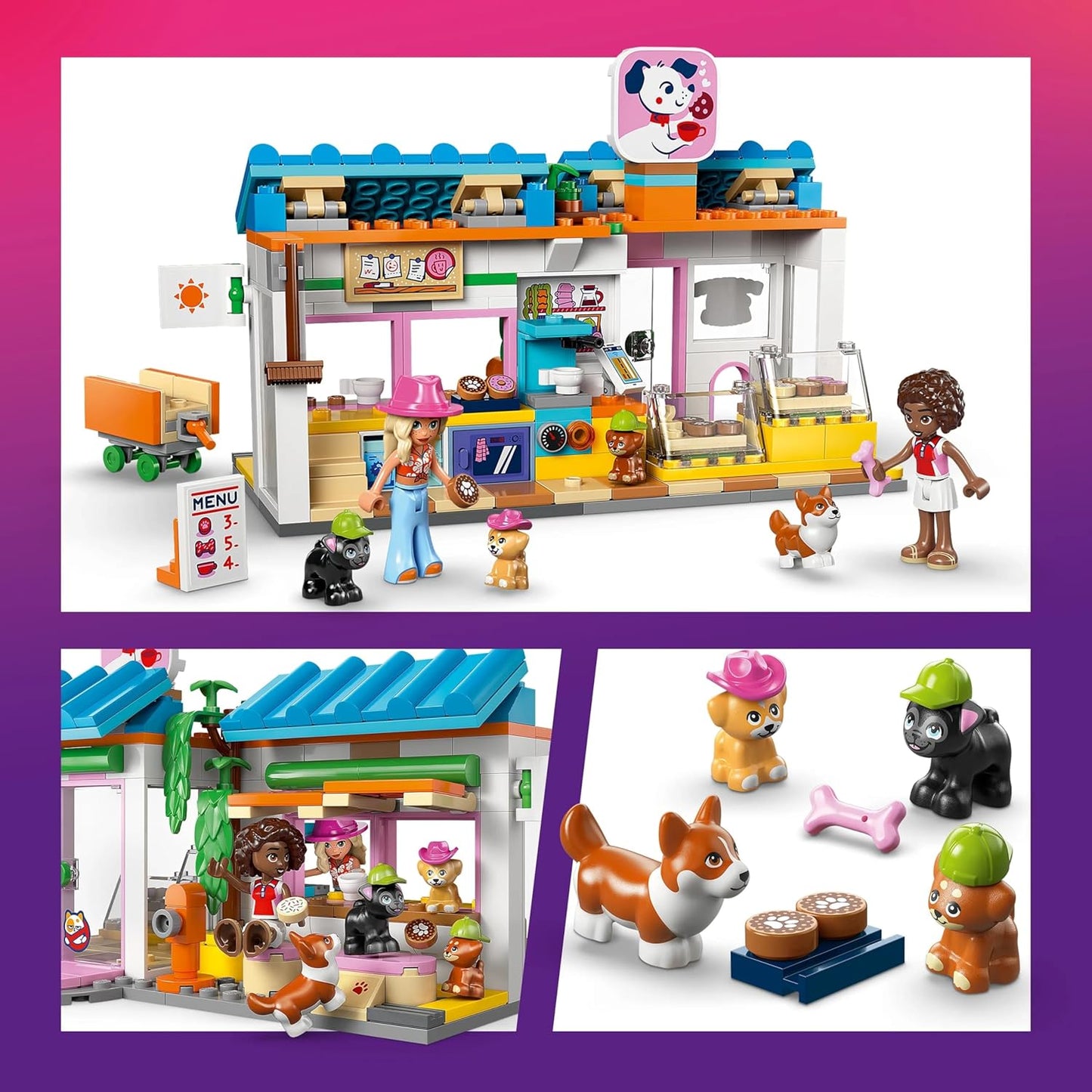 LEGO Friends Dog Treats Bakery Building Toy Playset 42677