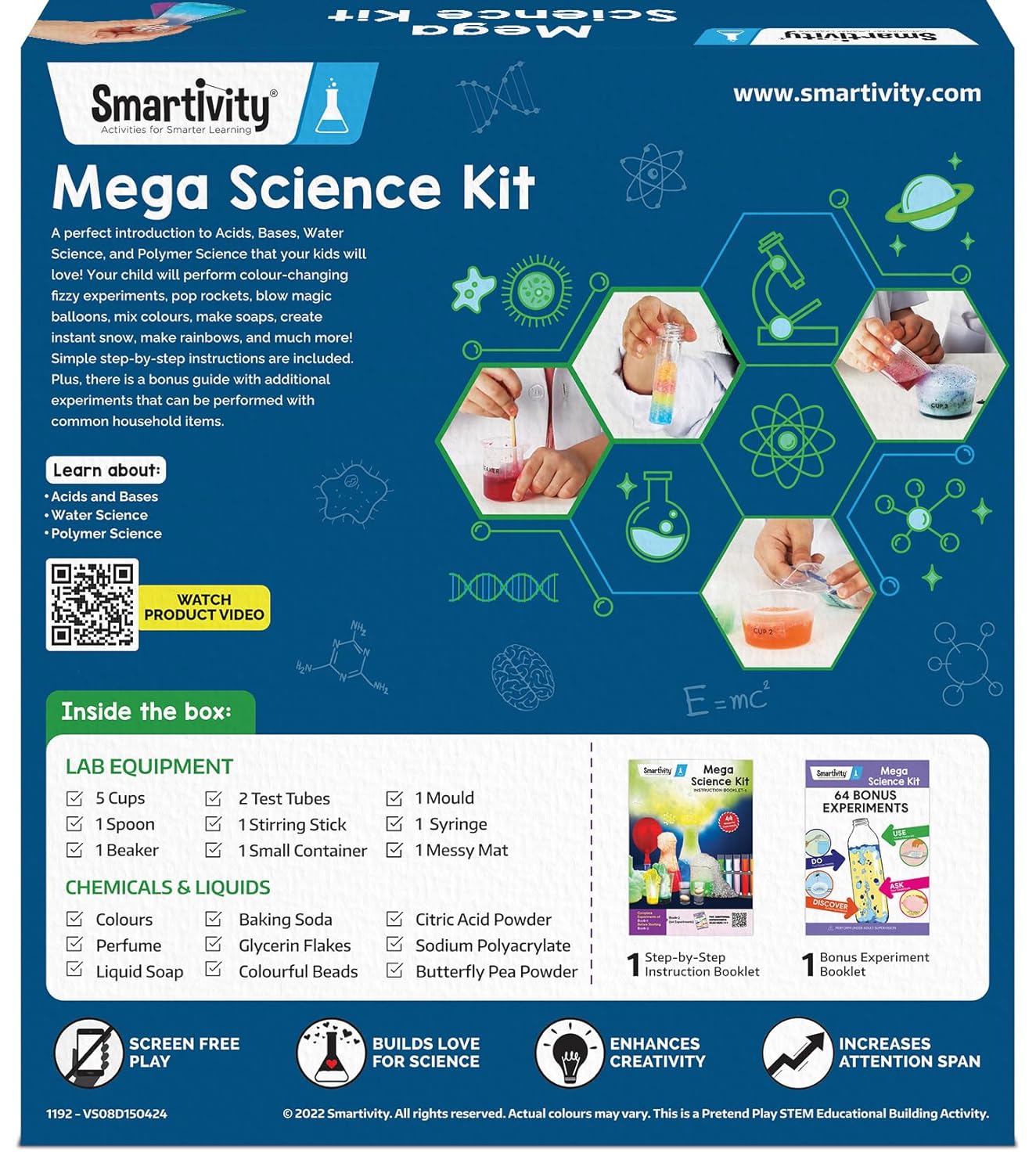 Smartivity Mega Science Kit 150+ Science Experiment Kit for Kids 6 to 14 Years Old | Birthday Gifts for Boys & Girls(PACK OF 6)