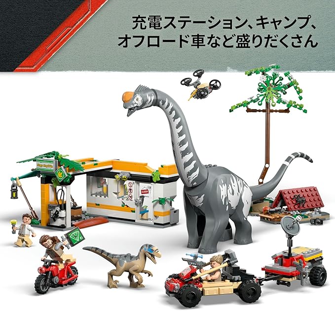 LEGO Jurassic World Raptor and Titanosaurus Chase Mission 76973