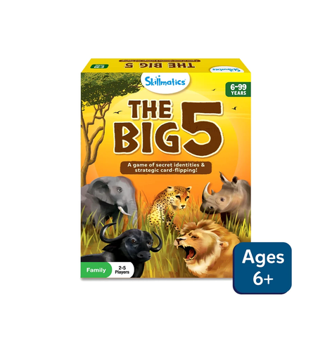 The Big 5 | Animal Themed Game of Secret Identities & Strategic Card-Flipping