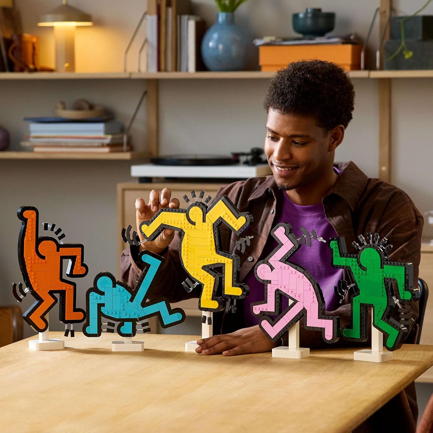 LEGO Art Keith Haring – Dancing Figures Living Room Decor 31216 Building Blocks