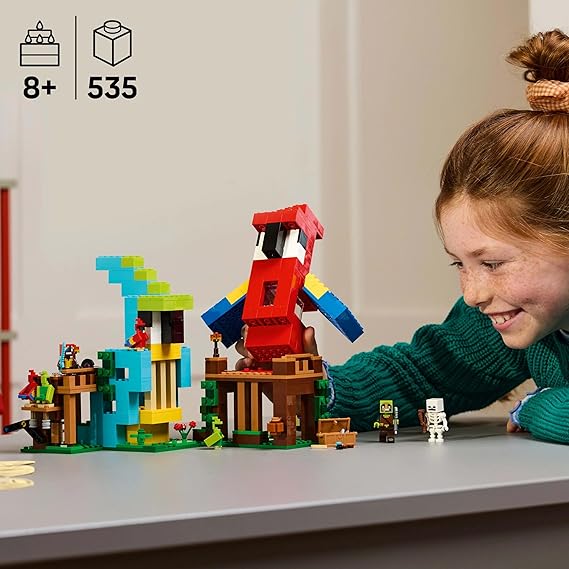 LEGO Minecraft The Parrot Houses, Buildable Video-Game Set 21282