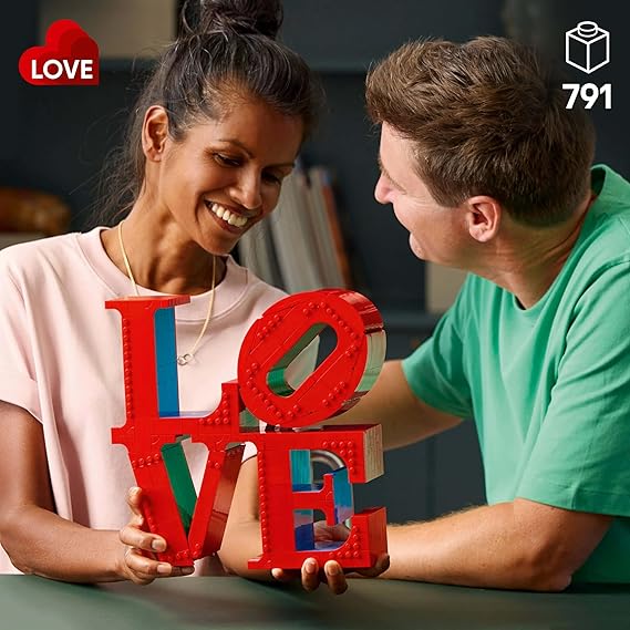 LEGO Art Love Decor Idea 31214